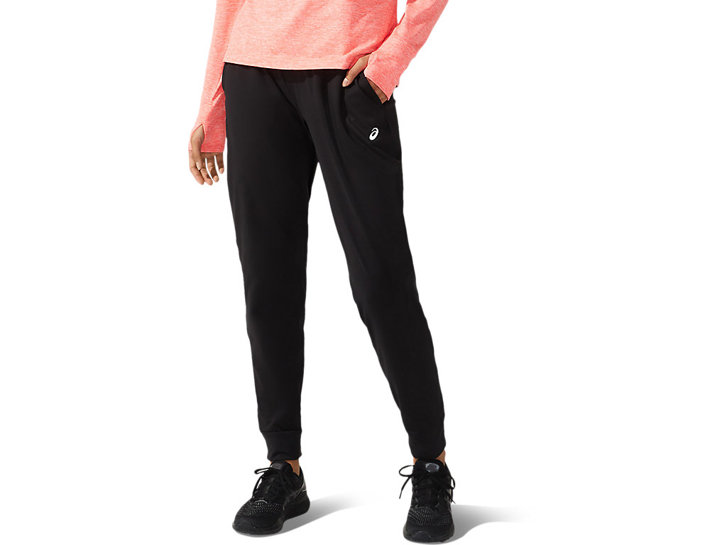 Women\'s Asics Thermopolis Taper Pants Black | 3019-YMKRD