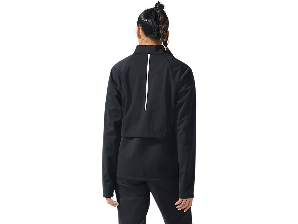 Women's Asics Thermostorm Full Zip Jackets Black | 1546-PQBGE