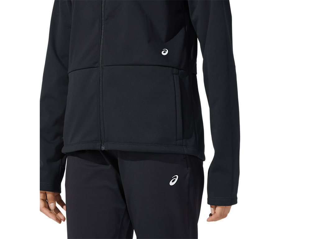 Women's Asics Thermostorm Full Zip Jackets Black | 1546-PQBGE