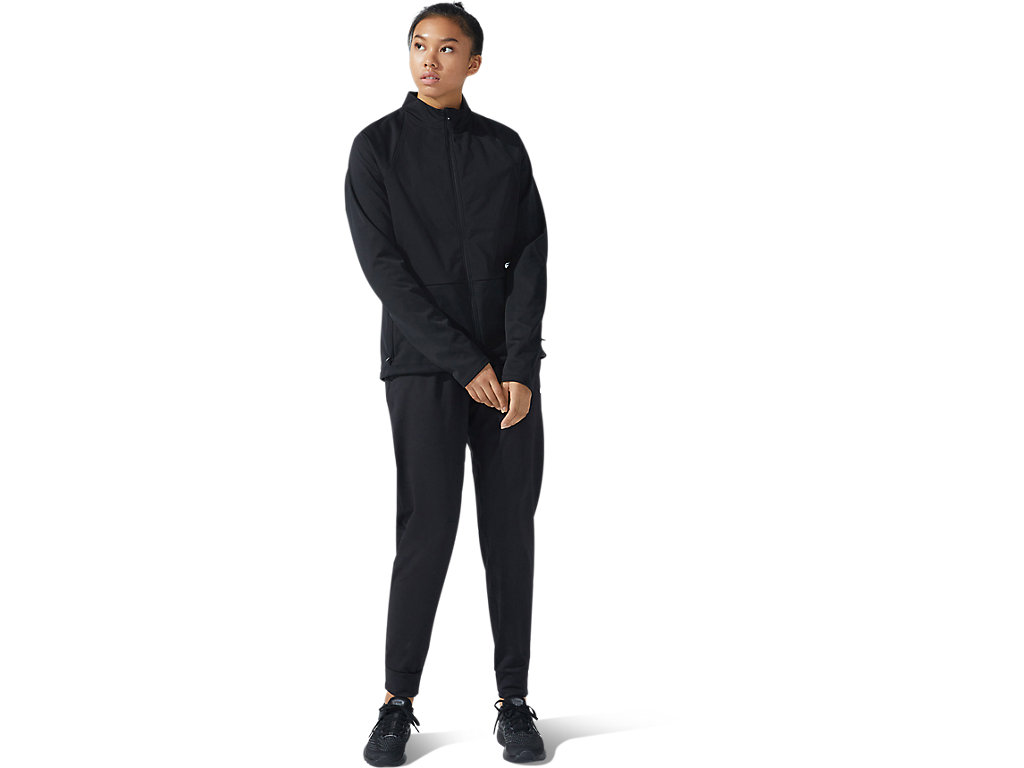 Women's Asics Thermostorm Full Zip Jackets Black | 1546-PQBGE