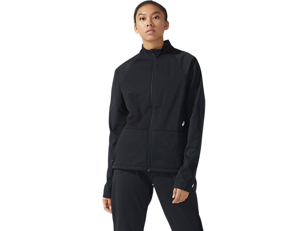 Women\'s Asics Thermostorm Full Zip Jackets Black | 1546-PQBGE