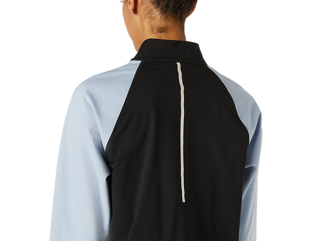 Women's Asics Thermostorm Full Zip Jackets Light Blue / Black | 1859-EVBSD