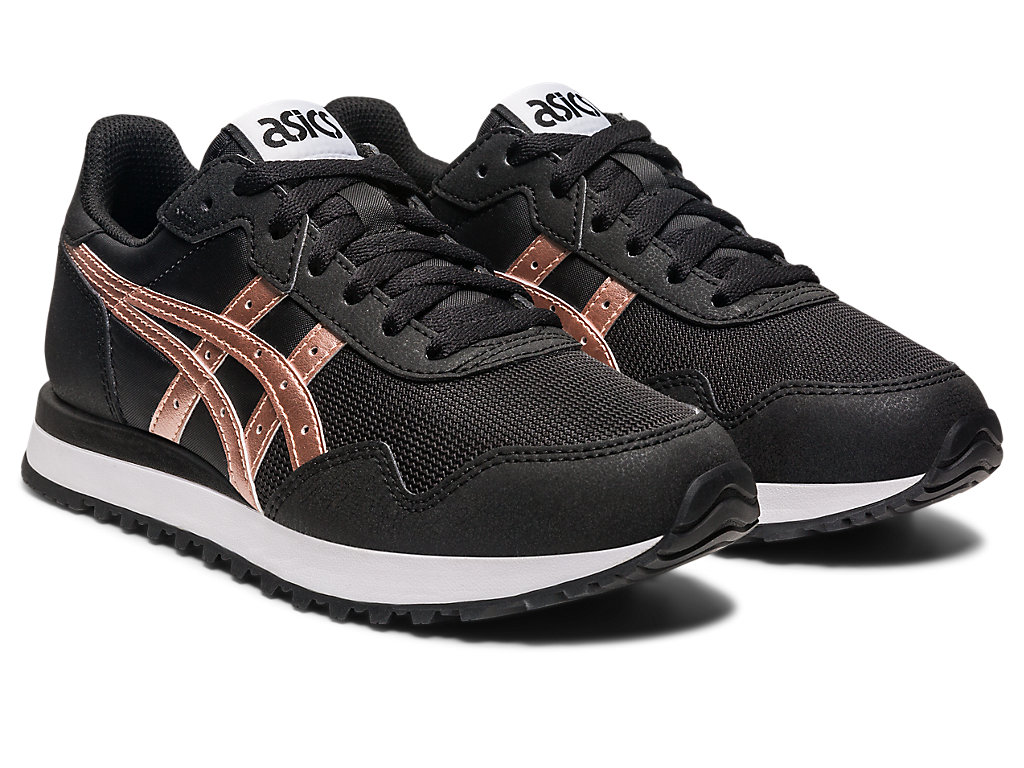 Women's Asics Tiger Runner Ii Sneakers Black / Rose Gold | 6309-ZYDJV