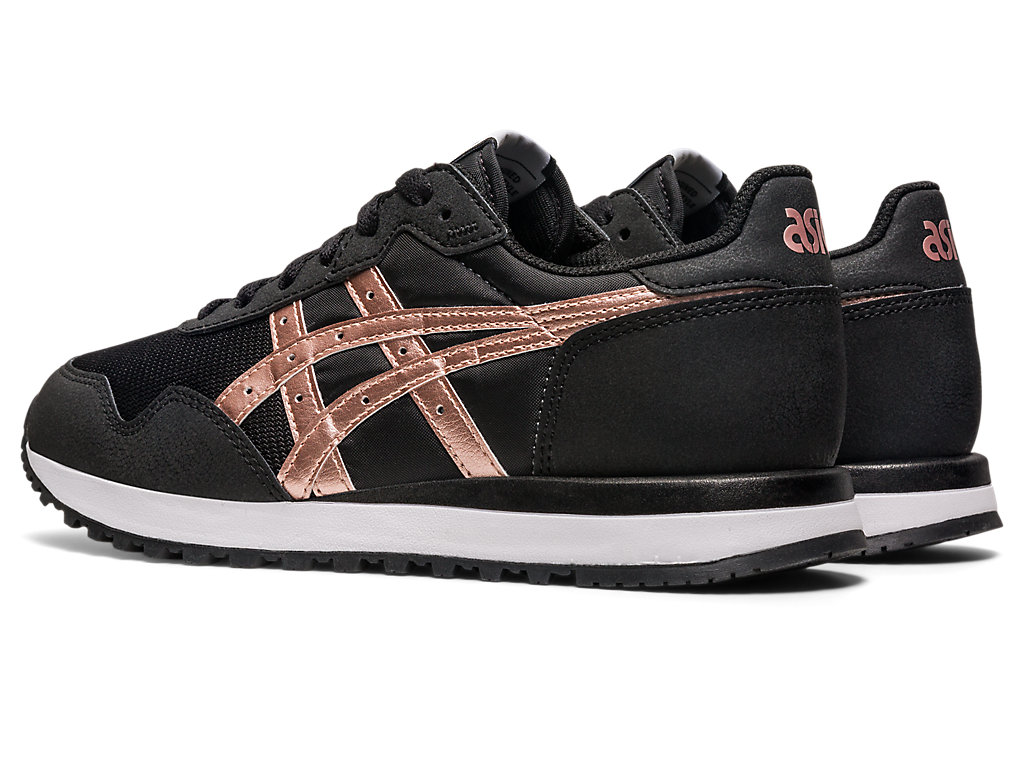 Women's Asics Tiger Runner Ii Sneakers Black / Rose Gold | 6309-ZYDJV