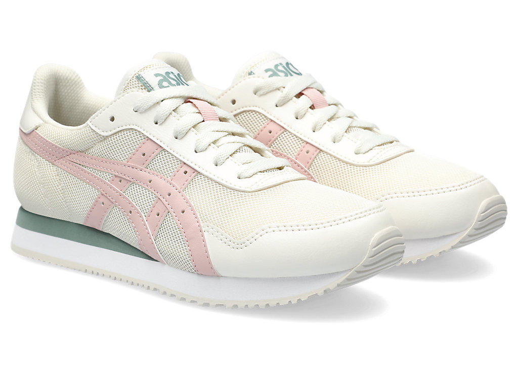 Women's Asics Tiger Runner Sneakers Cream / Coral | 4235-WXGTK