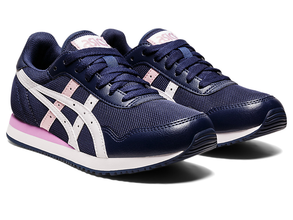 Women's Asics Tiger Runner Sneakers Navy / White | 3409-WHCNU