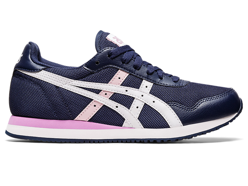 Women\'s Asics Tiger Runner Sneakers Navy / White | 3409-WHCNU