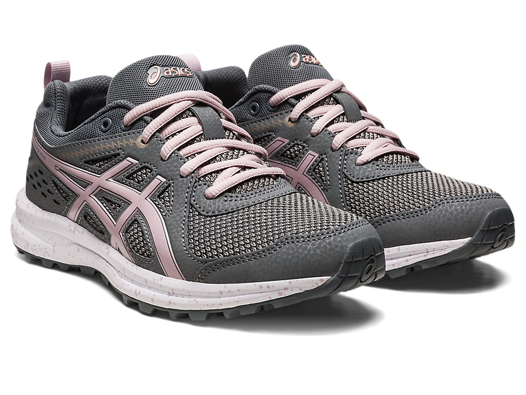 Women's Asics Torrance Trail Sneakers Grey / Rose | 1495-ZAKMS