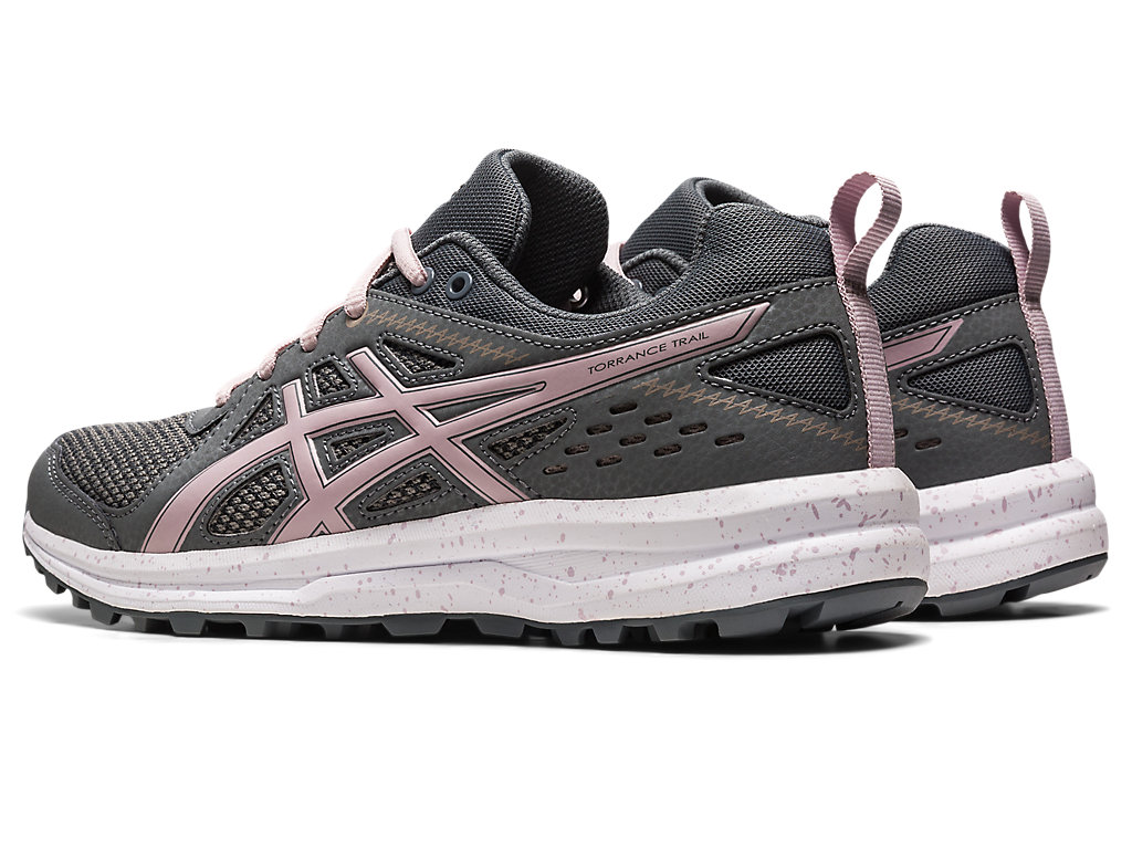 Women's Asics Torrance Trail Sneakers Grey / Rose | 1495-ZAKMS