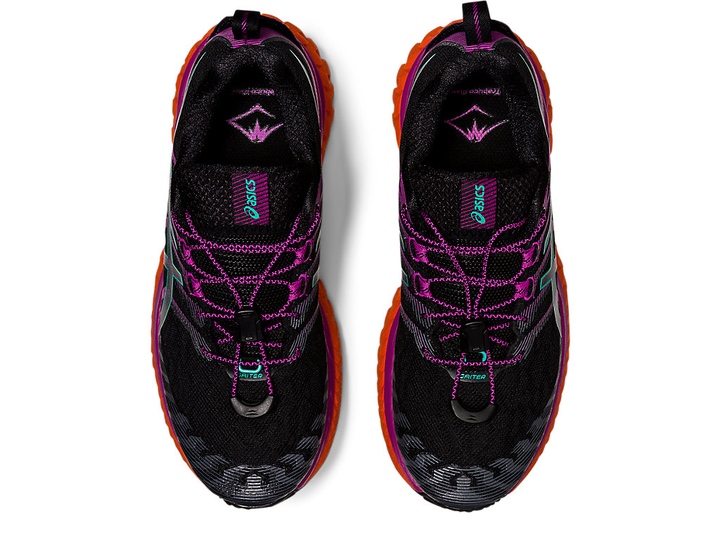 Women's Asics Trabuco Max Trail Running Shoes Black / Purple | 0325-BMIKR