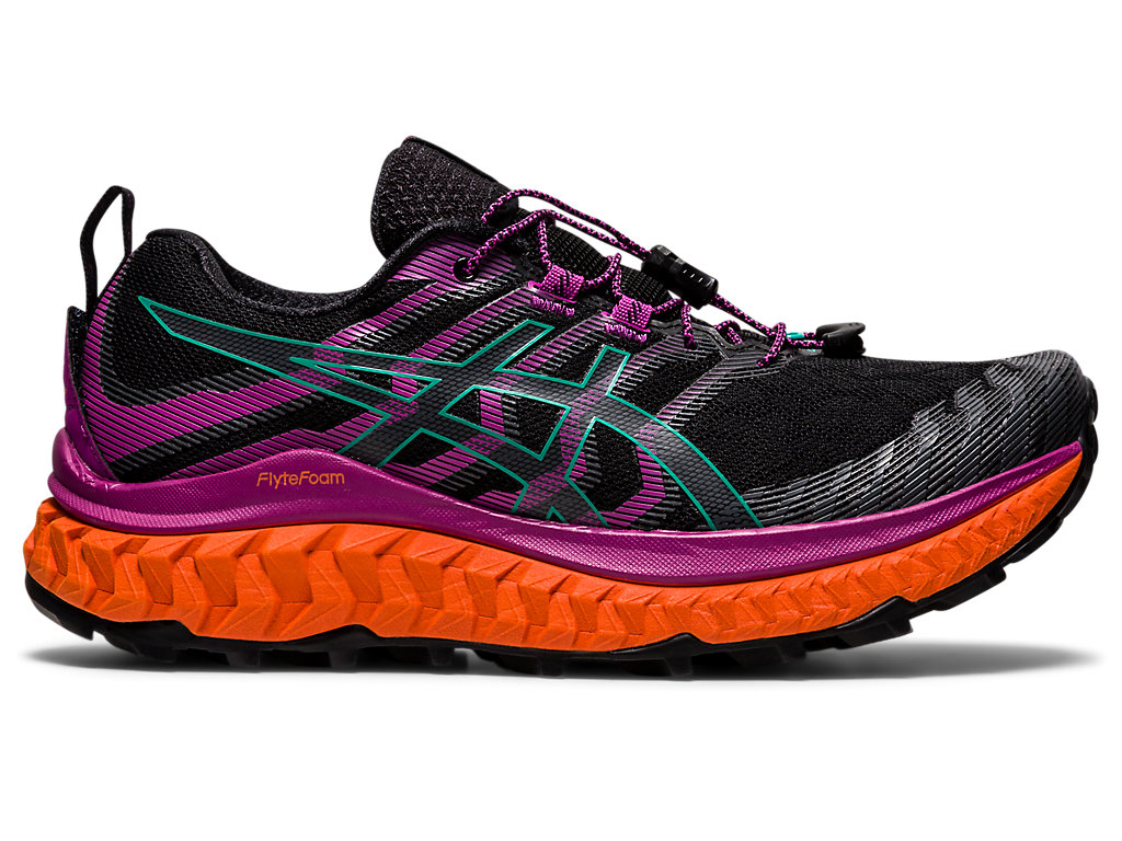 Women\'s Asics Trabuco Max Trail Running Shoes Black / Purple | 0325-BMIKR