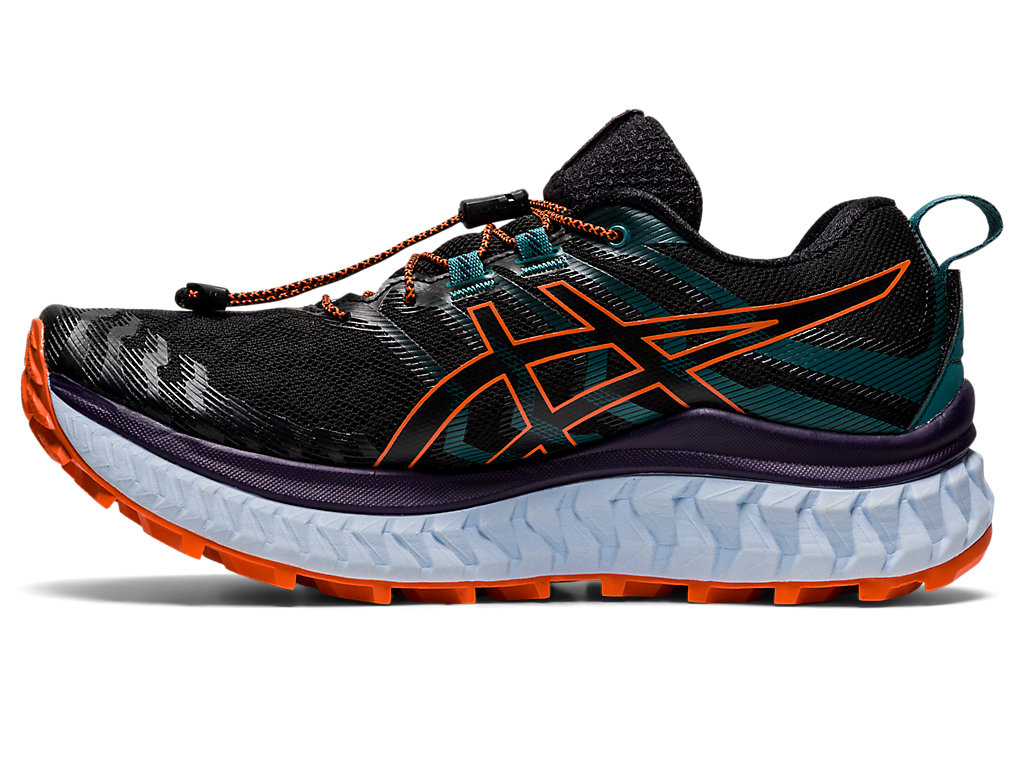 Women's Asics Trabuco Max Trail Running Shoes Black / Orange | 2731-UPVXW