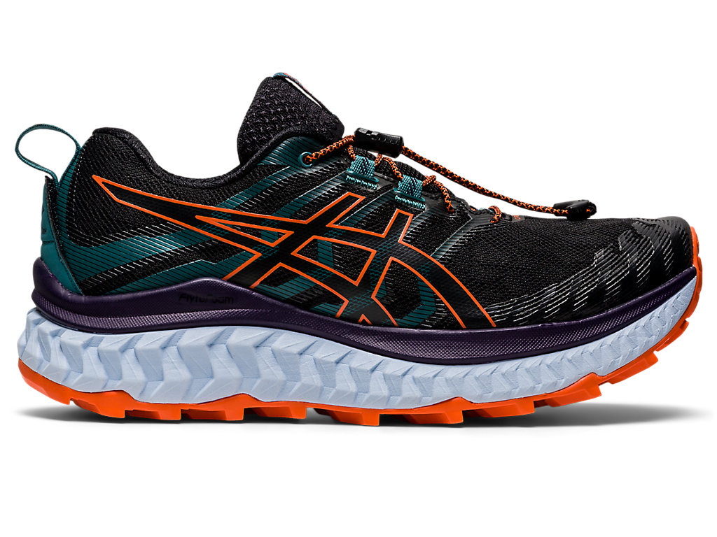 Women\'s Asics Trabuco Max Trail Running Shoes Black / Orange | 2731-UPVXW