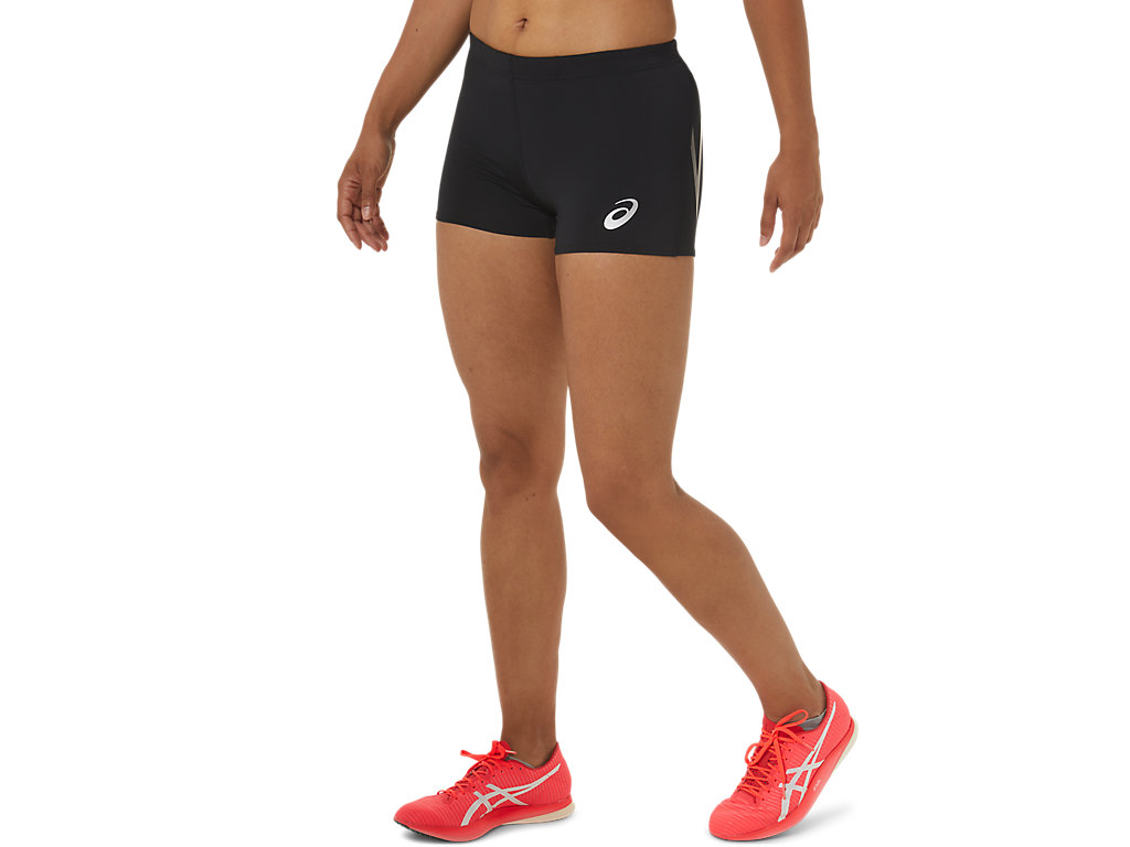 Women's Asics Track Hot Pants Black | 9735-QTFRS