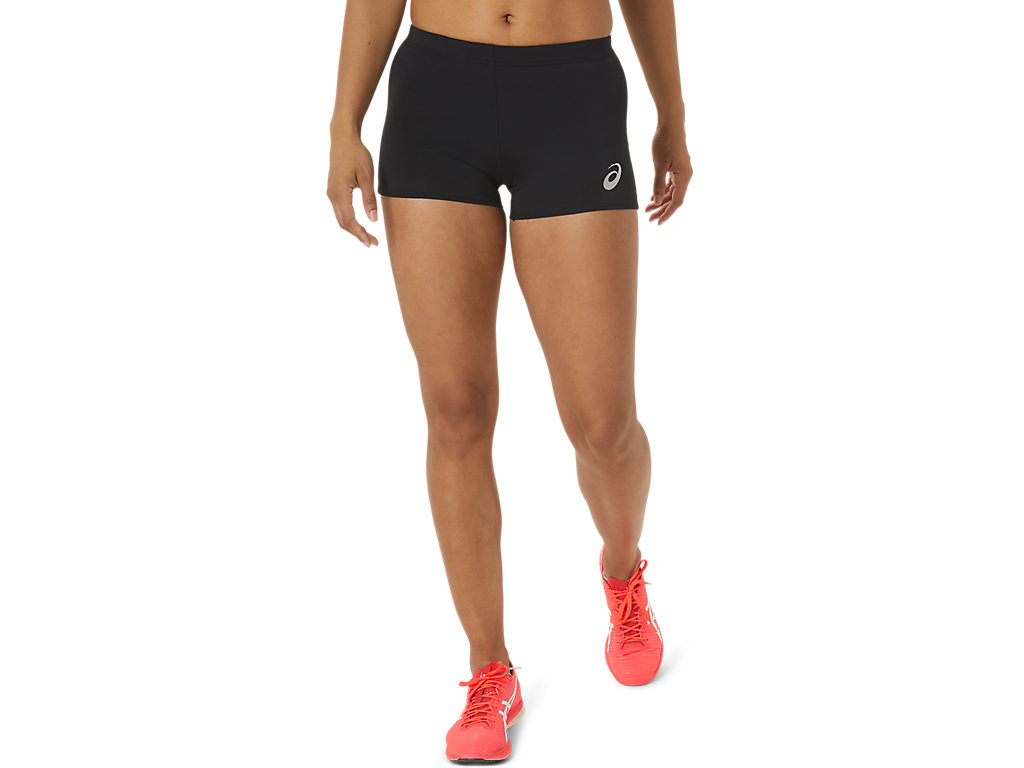 Women\'s Asics Track Hot Pants Black | 9735-QTFRS