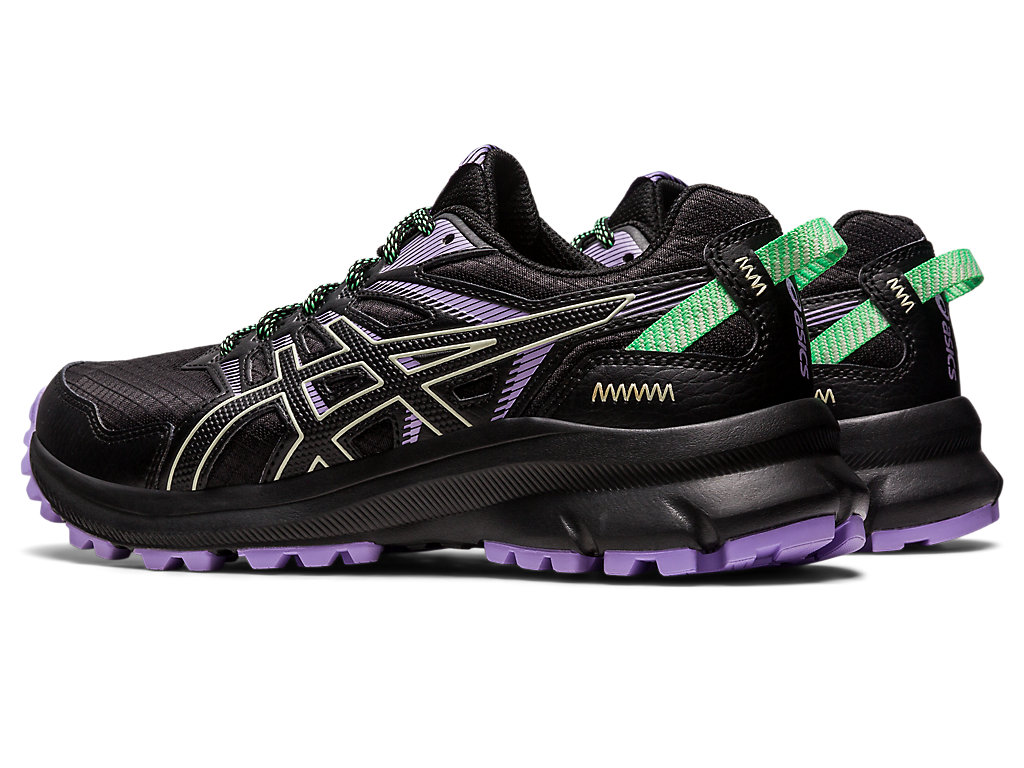 Women's Asics Trail Scout 2 Trail Running Shoes Black / Green | 0379-KQEPO