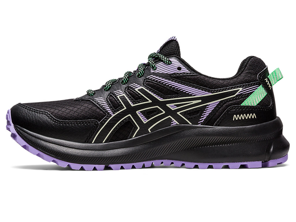 Women's Asics Trail Scout 2 Trail Running Shoes Black / Green | 0379-KQEPO