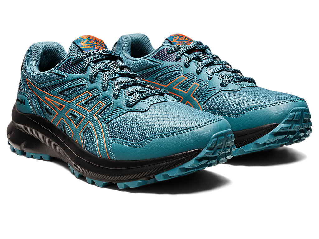 Women's Asics Trail Scout 2 Trail Running Shoes Deep Green / Orange | 3428-GDBEU