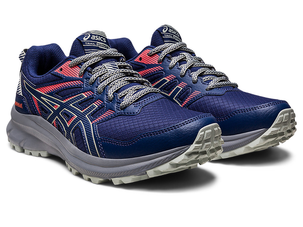 Women's Asics Trail Scout 2 Trail Running Shoes Blue / Grey | 3560-VWXSC