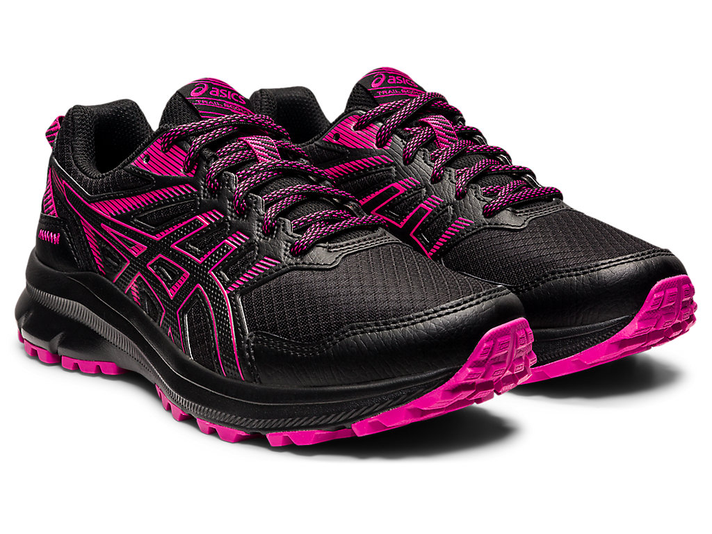 Women's Asics Trail Scout 2 Trail Running Shoes Black / Fuchsia Red | 8176-OGPLF