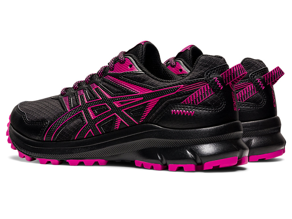 Women's Asics Trail Scout 2 Trail Running Shoes Black / Fuchsia Red | 8176-OGPLF