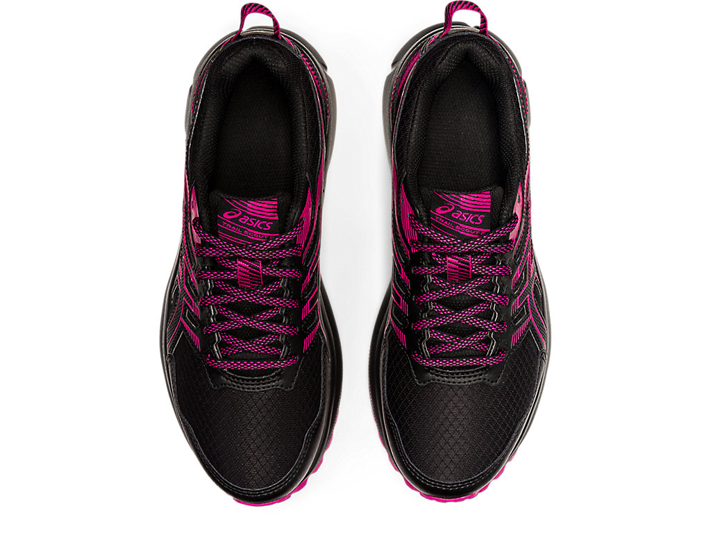 Women's Asics Trail Scout 2 Trail Running Shoes Black / Fuchsia Red | 8176-OGPLF