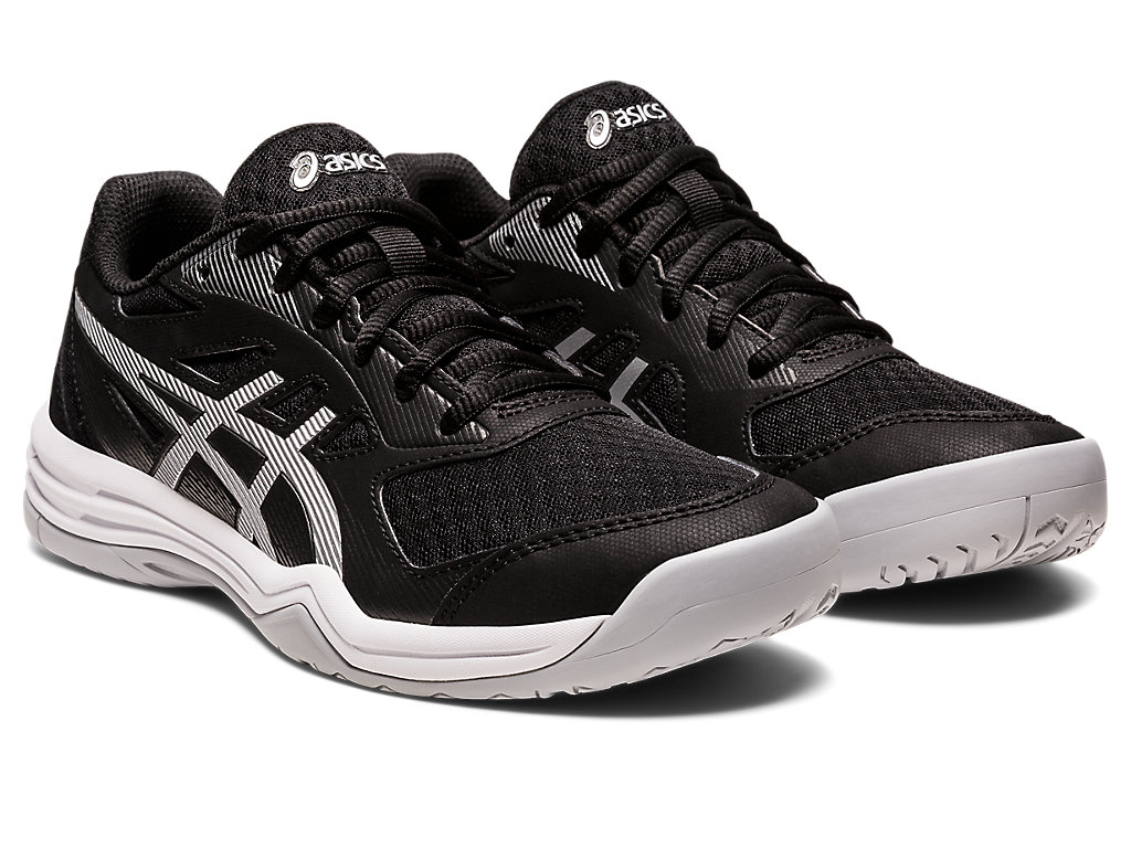 Women's Asics Upcourt 5 Volleyball Shoes Black / Silver | 7514-MQXCJ