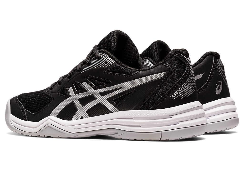 Women's Asics Upcourt 5 Volleyball Shoes Black / Silver | 7514-MQXCJ