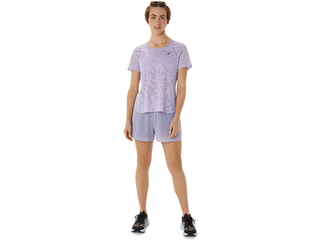 Women's Asics Ventilate Actibreeze Sleeve T Shirts Purple | 3162-TKSFA