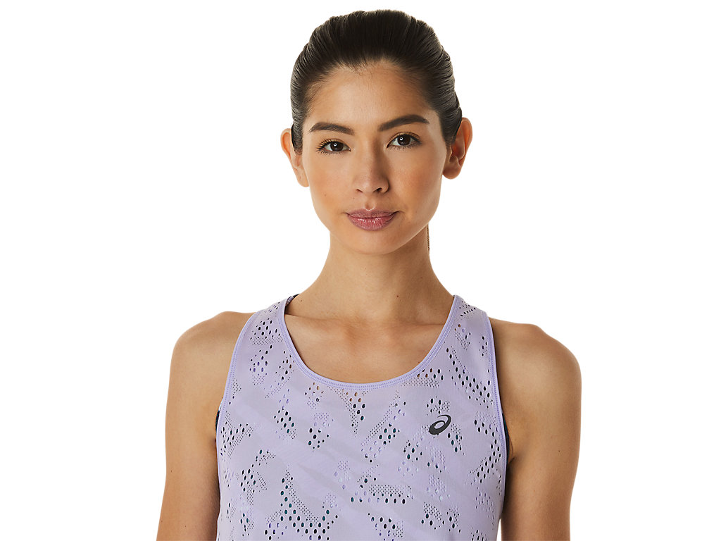 Women's Asics Ventilate Actibreeze Tank T Shirts Purple | 4580-FJVXK