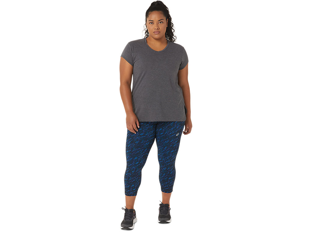 Women's Asics W Performance Capri Leggings Blue | 1752-ZXMLR