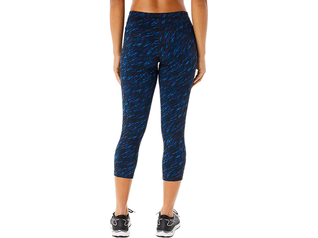 Women's Asics W Performance Capri Leggings Blue | 1752-ZXMLR