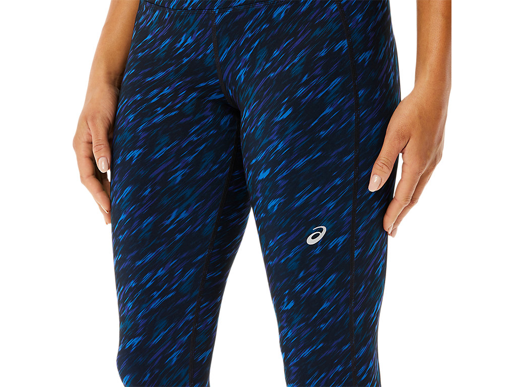 Women's Asics W Performance Capri Leggings Blue | 1752-ZXMLR