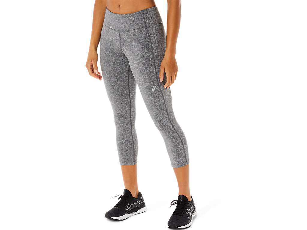 Women's Asics W Performance Capri Leggings Dark Grey | 3754-LOHCA