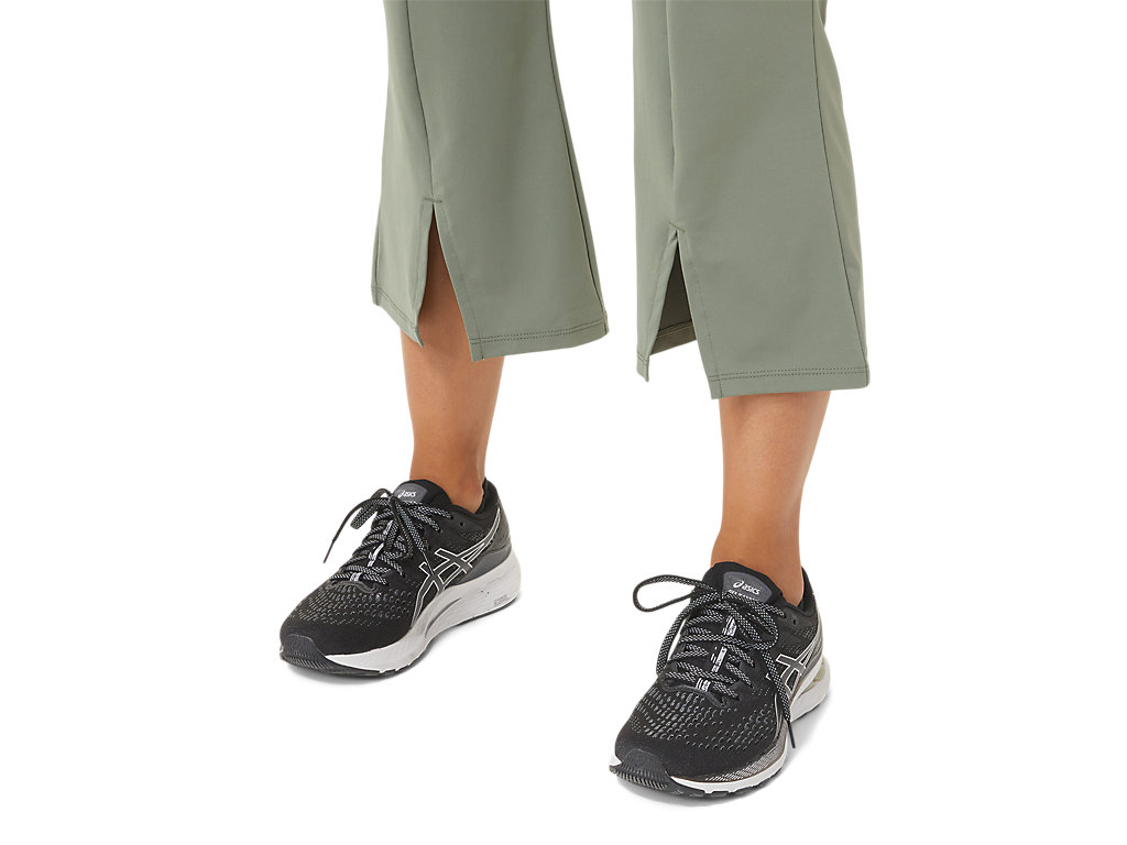 Women's Asics W Repurposed Flare Pants Green | 3892-VSHOA