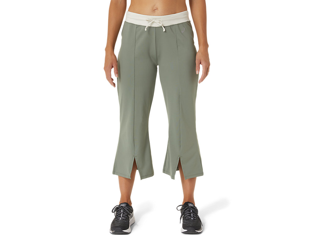 Women\'s Asics W Repurposed Flare Pants Green | 3892-VSHOA