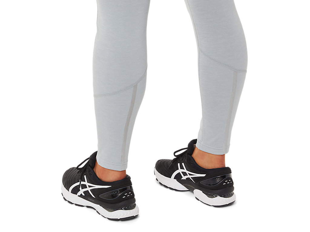 Women's Asics W Thermopolis Winter Leggings Light Grey | 6371-HXDOZ