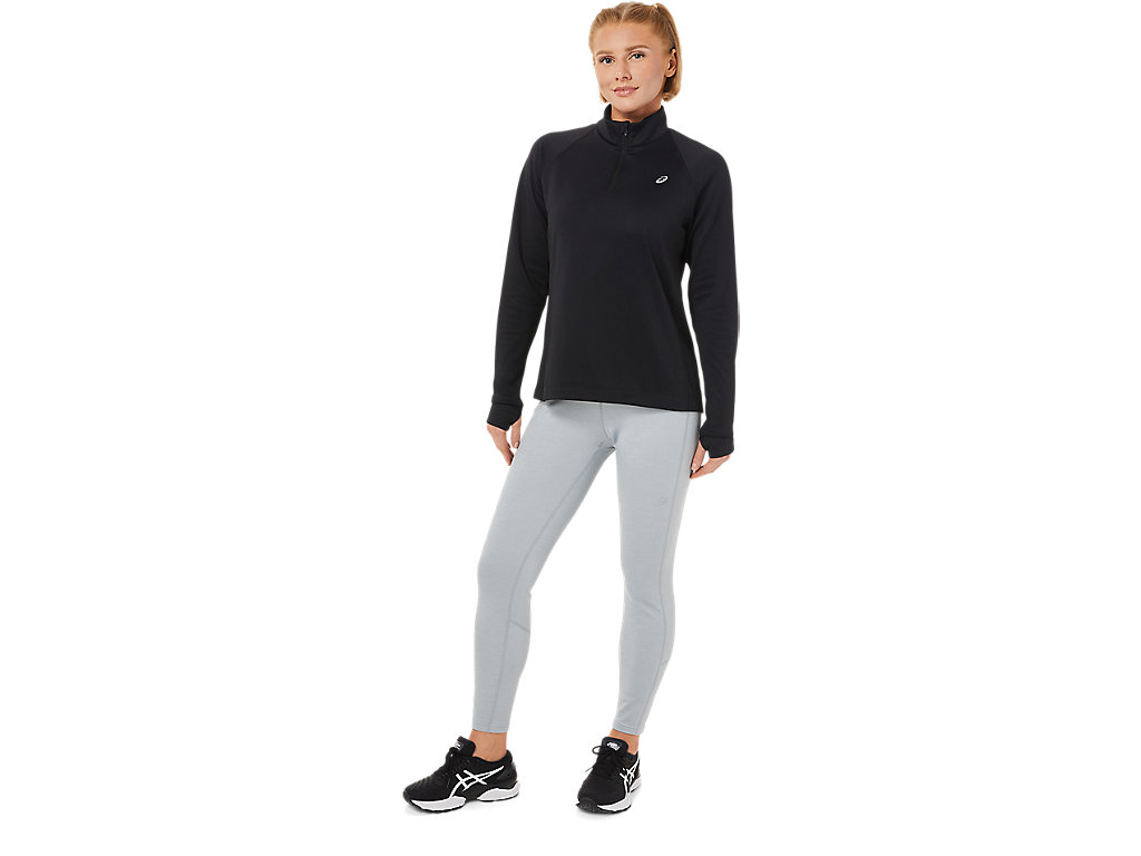 Women's Asics W Thermopolis Winter Leggings Light Grey | 6371-HXDOZ