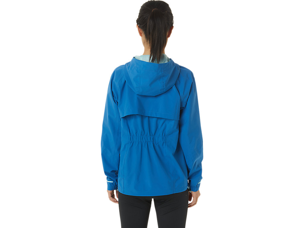 Women's Asics Waterproof Jackets Blue | 1924-JKDPY