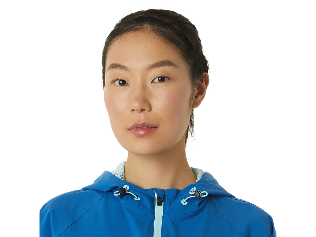 Women's Asics Waterproof Jackets Blue | 1924-JKDPY