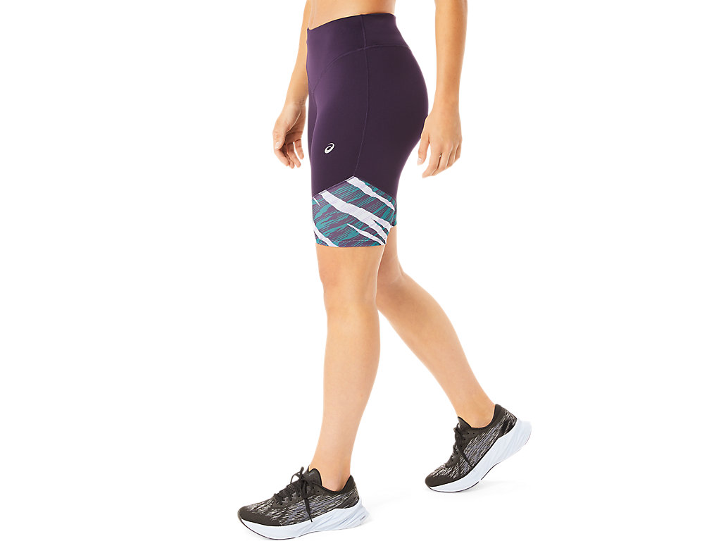 Women's Asics Wild Camo Sprinter Leggings Purple | 7083-KPITN