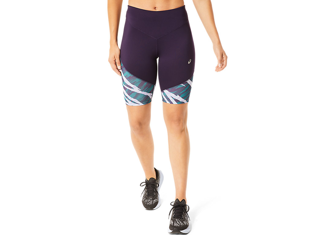 Women\'s Asics Wild Camo Sprinter Leggings Purple | 7083-KPITN