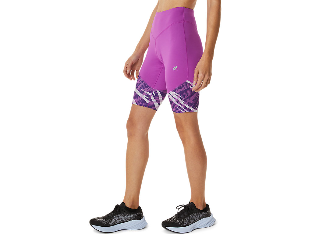 Women's Asics Wild Camo Sprinter Leggings Purple / Lavender | 8701-OBVDA