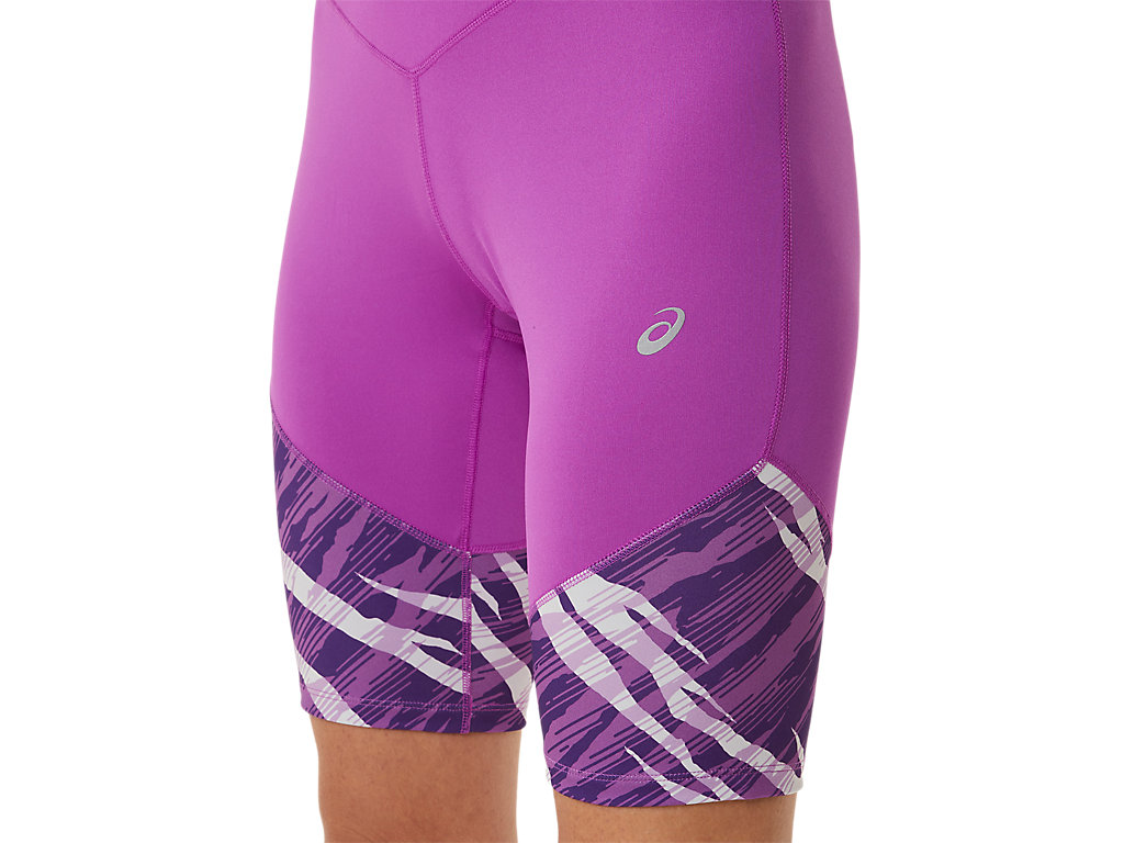 Women's Asics Wild Camo Sprinter Leggings Purple / Lavender | 8701-OBVDA