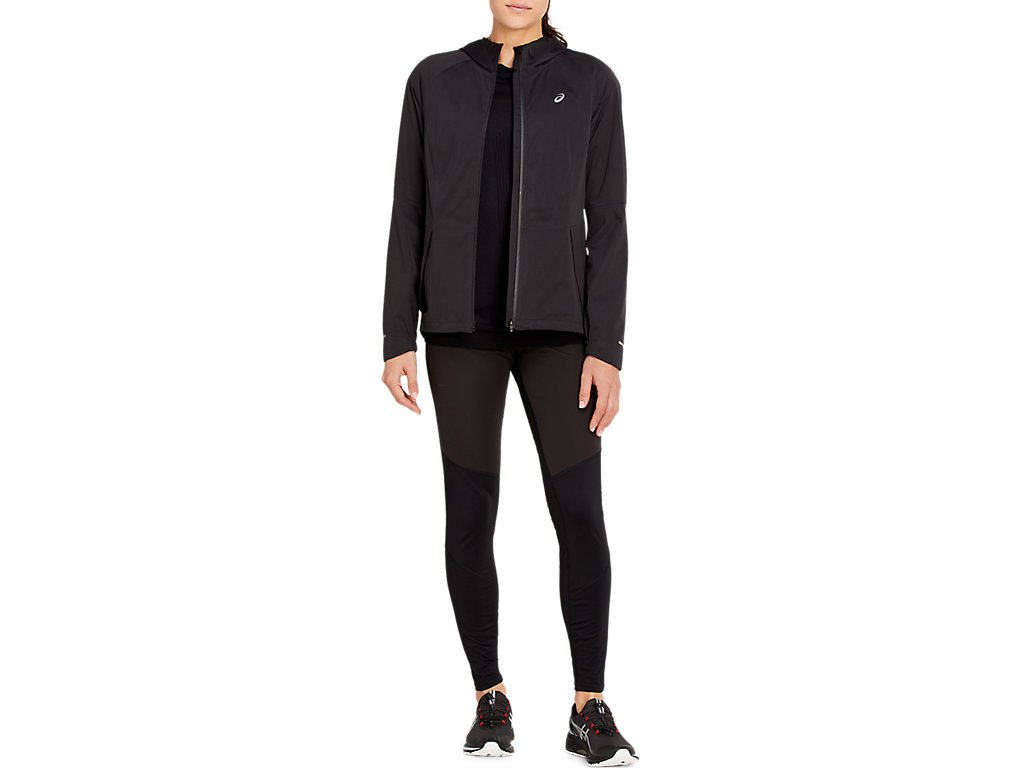 Women's Asics Winter Accelerate Jackets Black | 2164-PGUZO