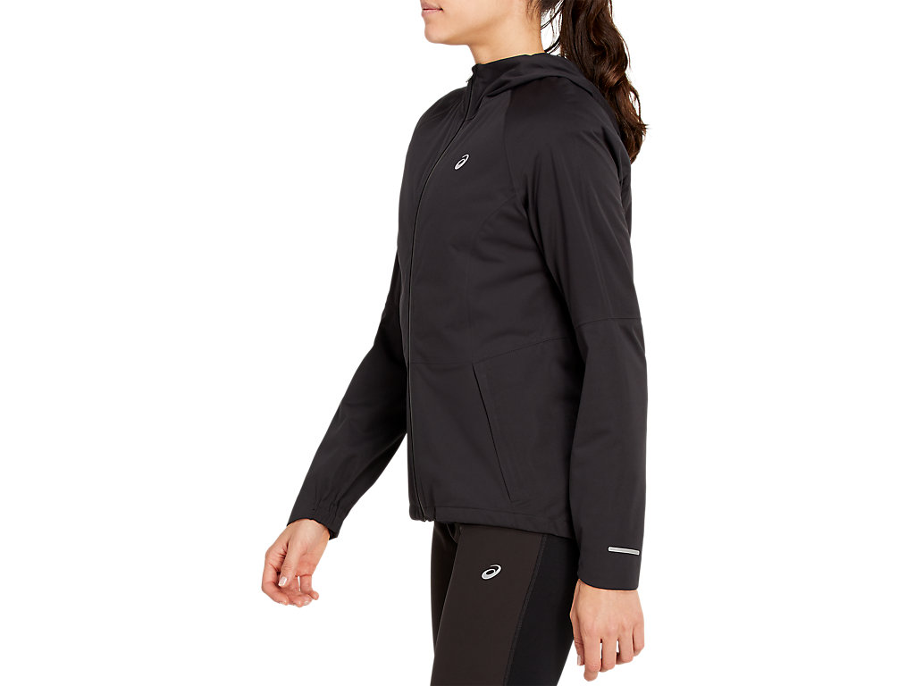 Women's Asics Winter Accelerate Jackets Black | 2164-PGUZO