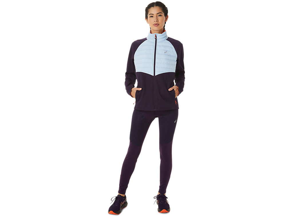 Women's Asics Winter Run Jackets Blue | 1905-QLUTF