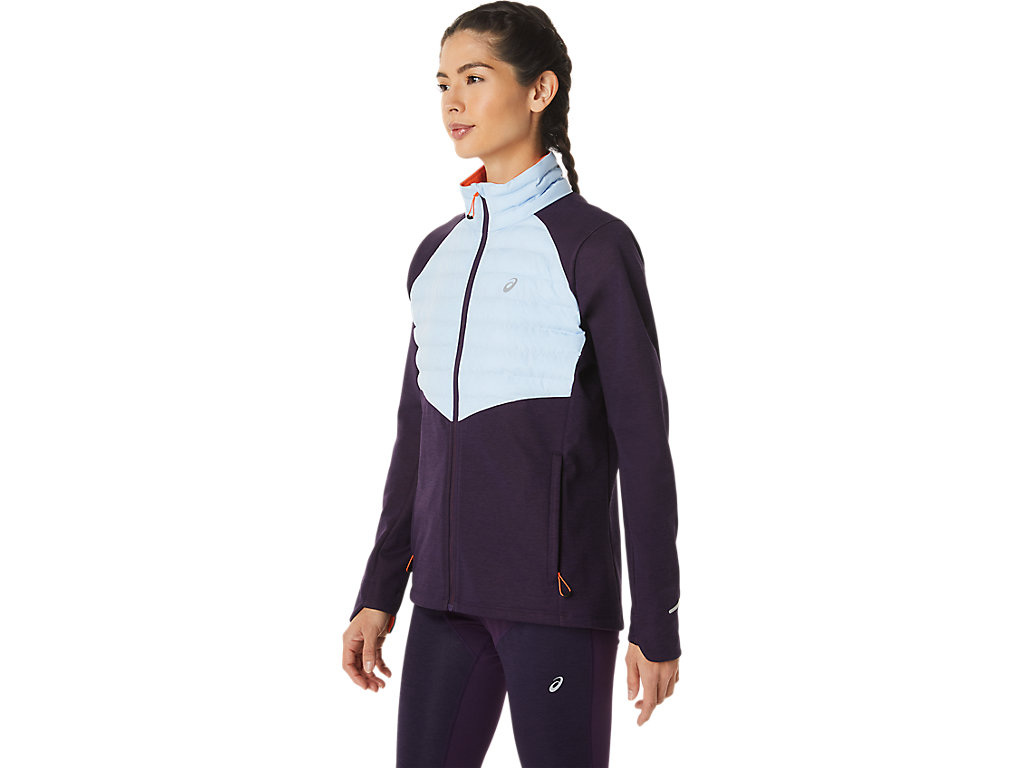 Women's Asics Winter Run Jackets Blue | 1905-QLUTF