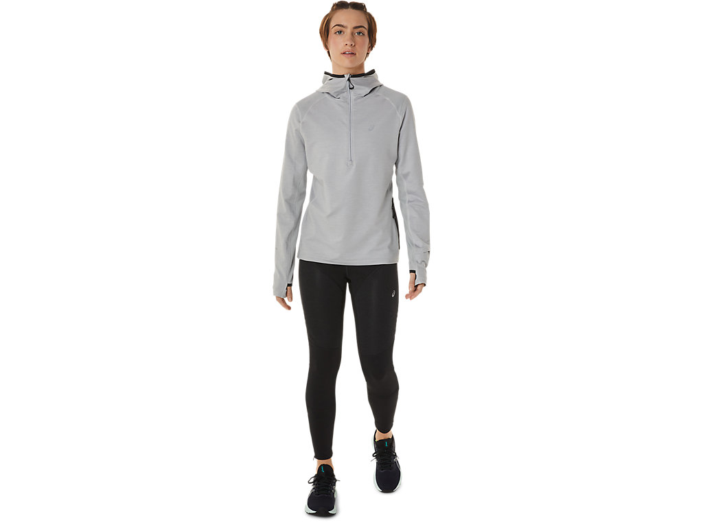 Women's Asics Winter Run Leggings Black | 3516-BOPTF