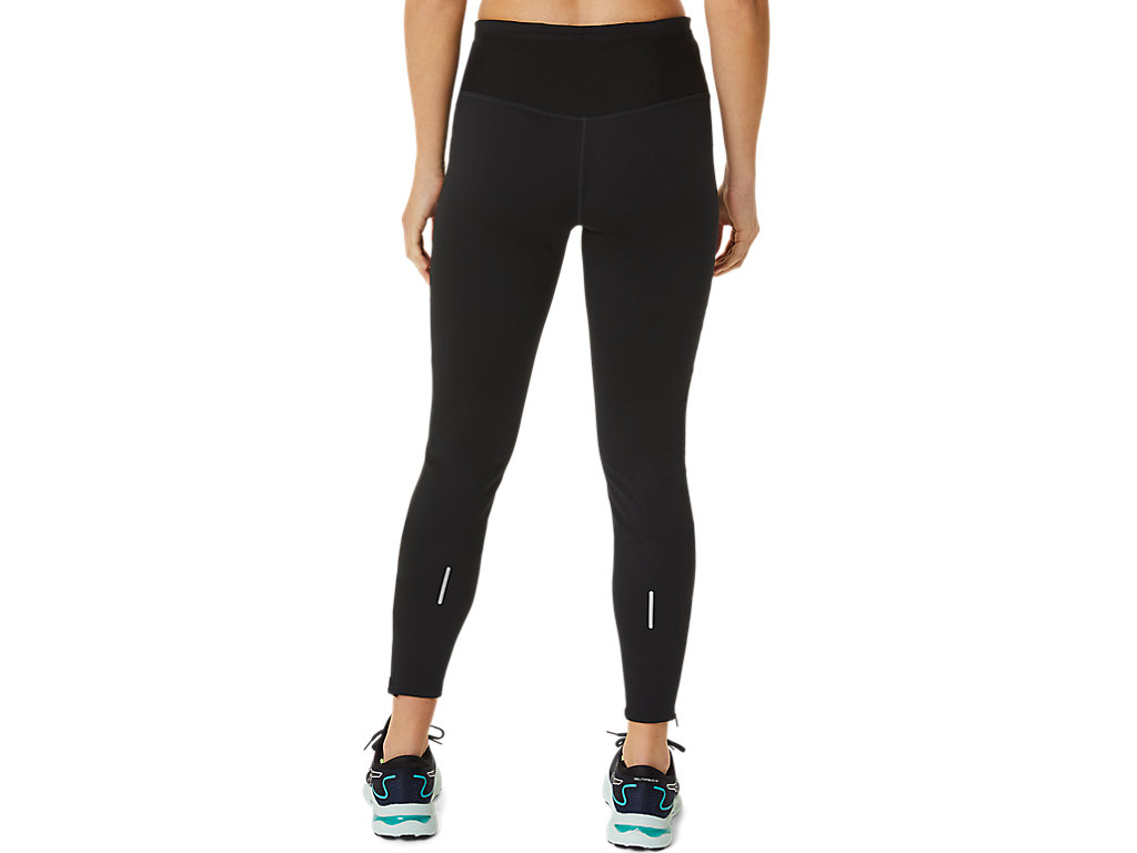 Women's Asics Winter Run Leggings Black | 3516-BOPTF